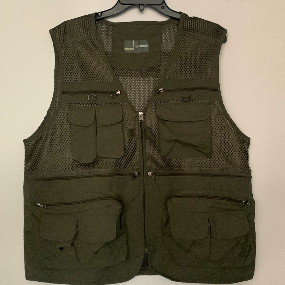 Outdoor Tactical Full Zip Mesh Vest